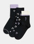 Marks & Spencer "3pk Cotton Rich Love Heart Ankle High Socks"